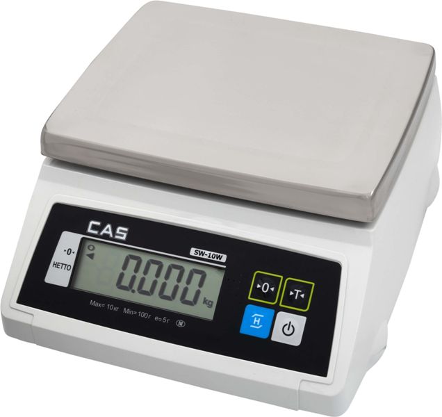 Влагозащищенные порционные весы SW-W CAS простого взвешивания