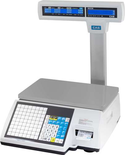 Электронные торговые весы CL5000J-IP CAS с принтером чеков